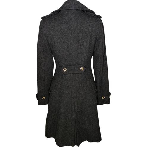 All Saints Spitalfields Boni Wool Double Breasted Pea coat Jacket size 8