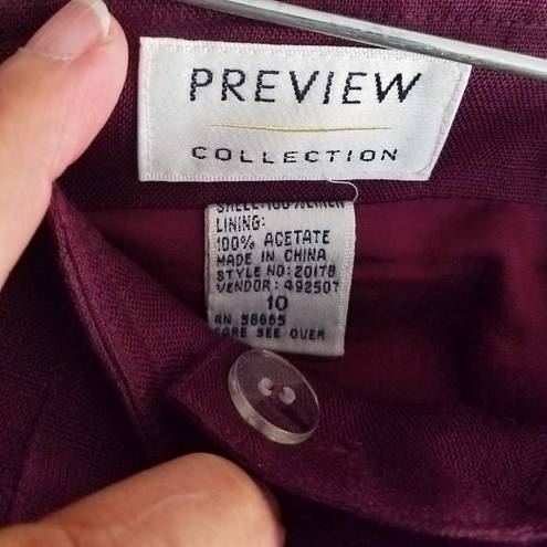 Bermuda PREVIEW Collection Purple/Black  Shorts Size 10