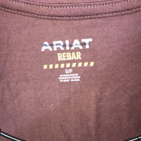 NWOT  long sleeve rebar Aztec shirt size small maroon Ariat work wear​