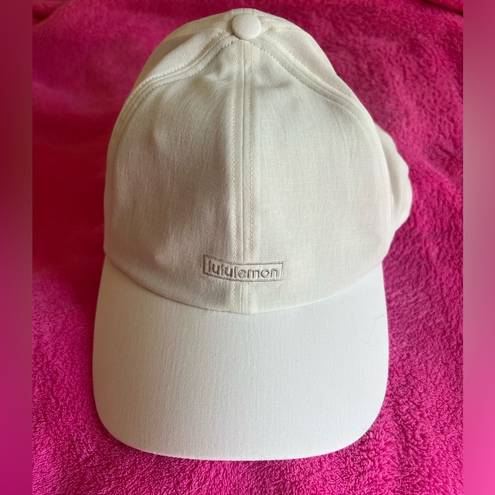 Lululemon NWT  Baller Hat *Soft Bone/Raw Linen