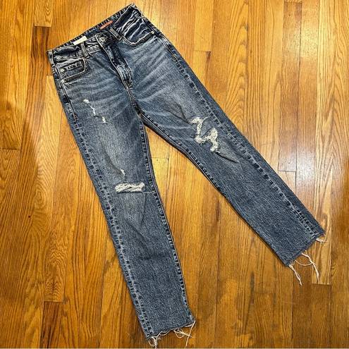 Pilcro  Anthropologie Vintage Straight Distressed Jeans Size 25