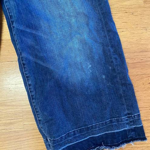 American Eagle  Festival Crop Coastal Cowgirl Western Culotte Jeans 6