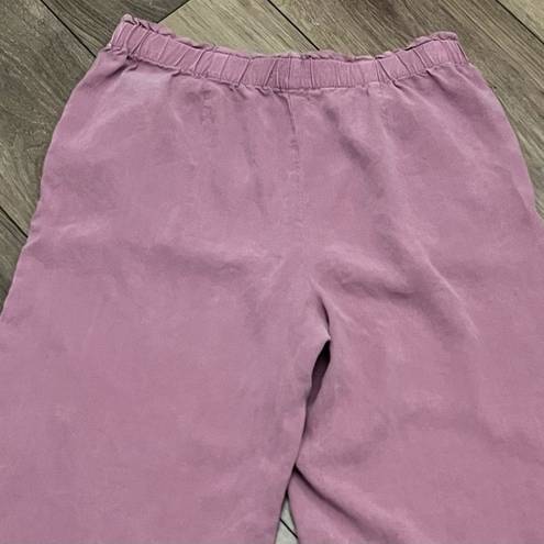 J.Jill  Pure Jill Dusty Mauve High Rise Wide Leg Pant Womens Boho Beach Summer SP