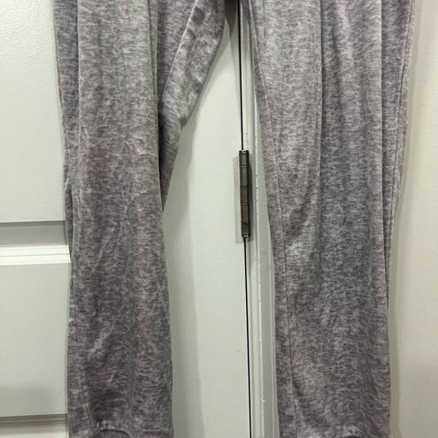 Juicy Couture  Gray Velour Logo Band Track Pants Size Large