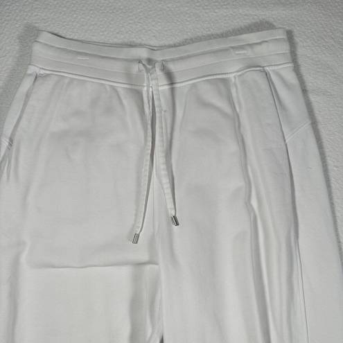 Lululemon  Women's 14 White Relaxed Fit Ultra High Rise French Terry Joggers