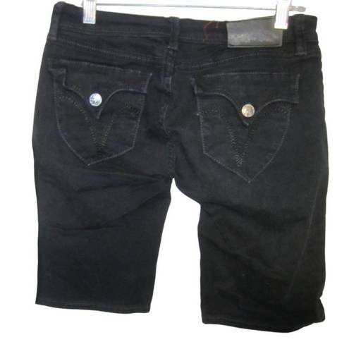 Pepe Jeans  London‎ Black Denim Knee Length Short Size 27