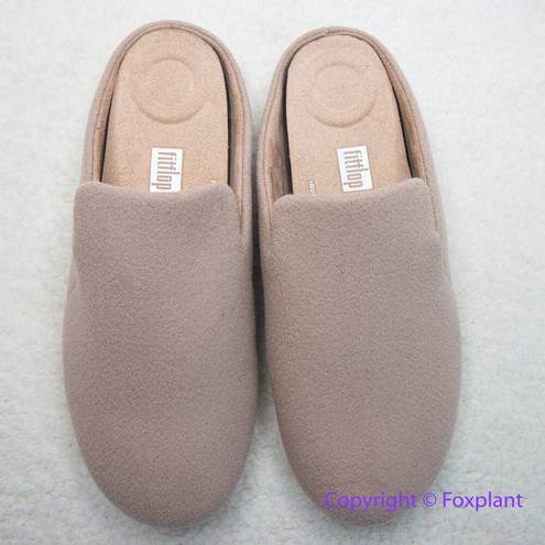 FitFlop New!  CHRISSIE II E01  Haus Felt Slippers in rose, size 8