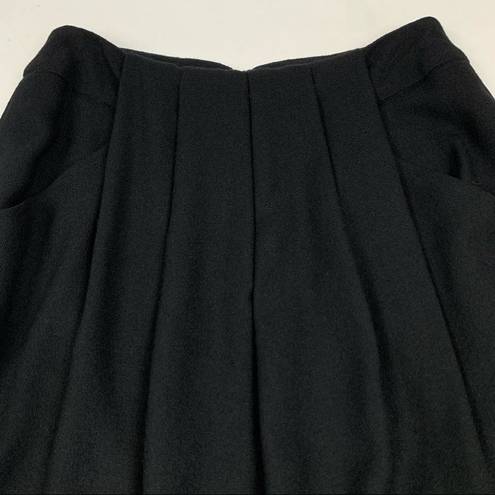 Anne Klein Vintage  II Black Wool Pencil Skirt