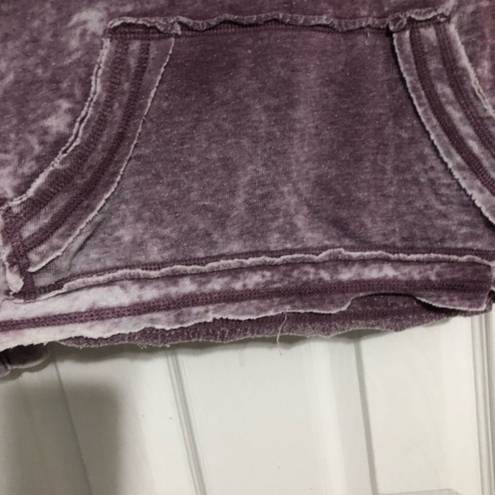 Grayson Threads  burnt out wine heart hooded sweatshirt women’s size XL‎ purple