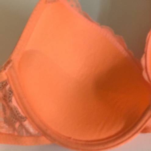 Juicy Couture  Orange Lace Bra Size 34B Preloved