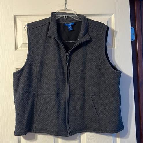 Karen Scott  Plus Size Gray Vest Size 3X