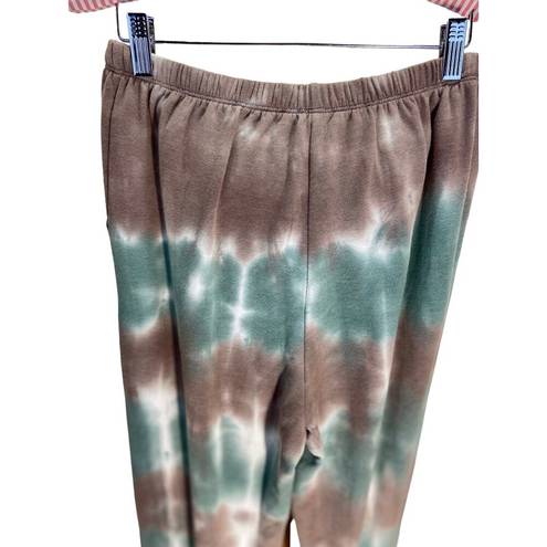 Lulus  Iconic Moves Joggers Green Size M NWT Boho Loungewear Tie Dye Athleisure