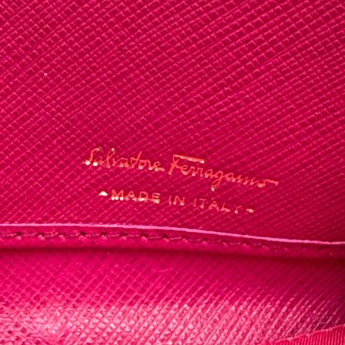 Salvatore Ferragamo  Gancini continental wallet Fuchsia Pink