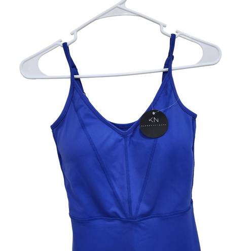 Klassy Network  V Neck Jumper Romper in Strong Blue Brami Built In Bra Size M