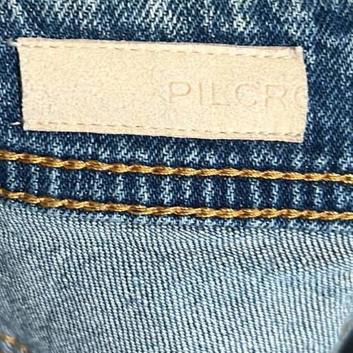 Pilcro  blue denim patchwork jeans