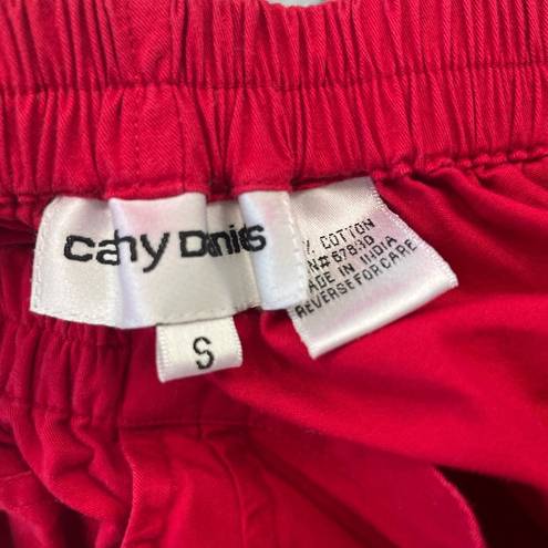 Cathy Daniels Vintage Cathy Daniel’s cropped ankle pants small cotton red