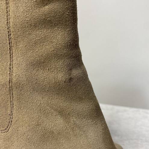 Krass&co Thursday Boot  Soho Heeled Chelsea Boots Women's 8 Sand Tan Suede Classic