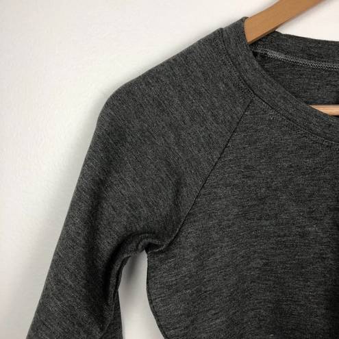 American Apparel Grey Raglan Crop Sweater