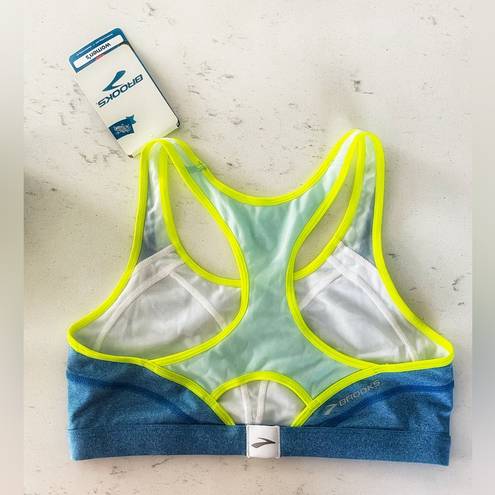 Brooks  Heather Neptune and Seafoam Versatile Running Sports Bra Size L NWT