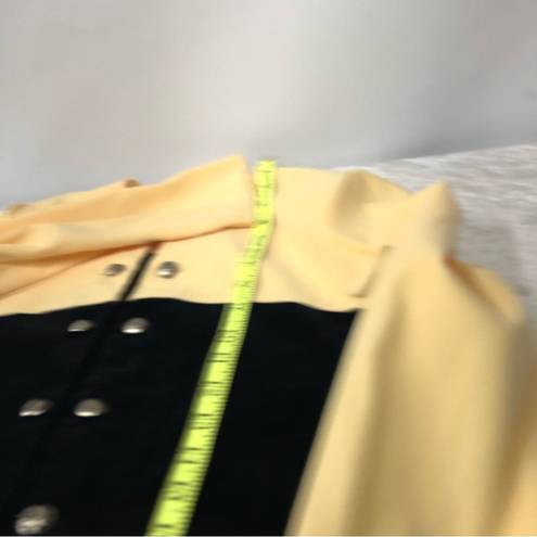 INC Vintage I.S.B . women’s blazer suit jacket yellow & black button down