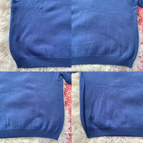 Brooks Brothers 346 Blue Sweater V Neck