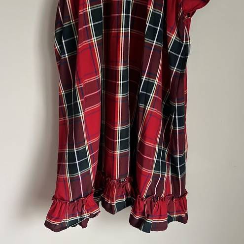 Hill House  Home Cordelia Dress - Red Tartan