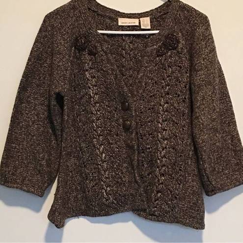 DKNY Authentic  COPPER GLITTER BABY DOLL SWEATER! So cute