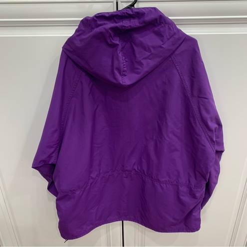 L.L.Bean Vintage  1/2 Zip Rain Coat Windbreaker Hooded Jacket Unisex Size XL