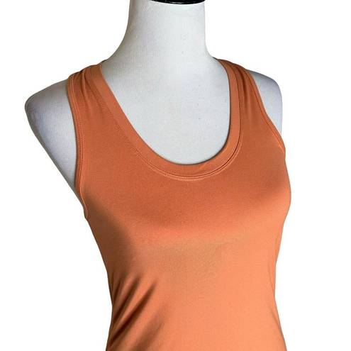 Gottex  Women's Racerback Tank Top Orange Open Back Athletic Sleeveless Size M