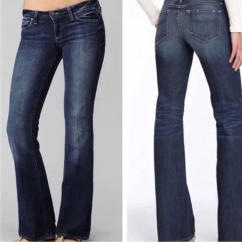 Paige  Canyon Bootcut Dark Wash Jeans Sz 29 Stretch Y2K