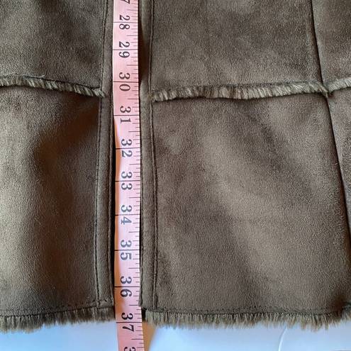 Dennis Basso  Vintage Brown Shearling Winter Coat Size Medium