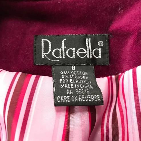 Rafaella  women’s size 8 velour blazer