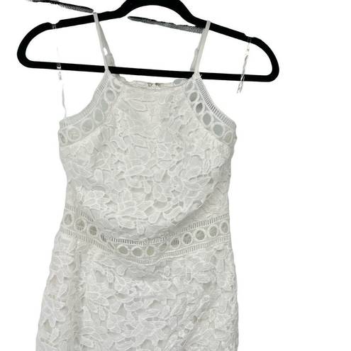 Charlotte Russe  White Eyelet Mini Dress