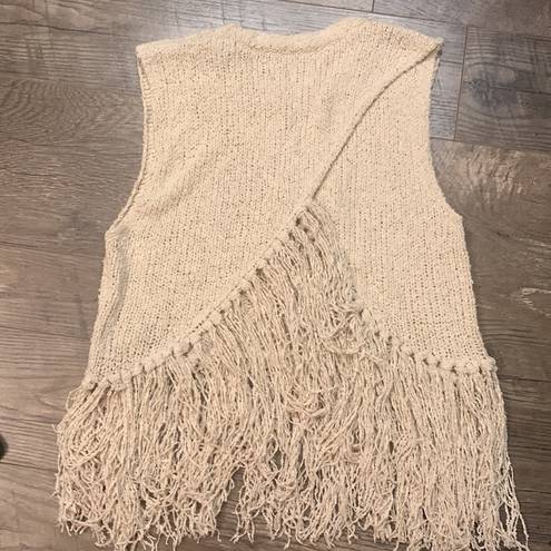 ALC Frank ALC Dylan Sleeveless Popcorn Silk Fringe Top Size Small