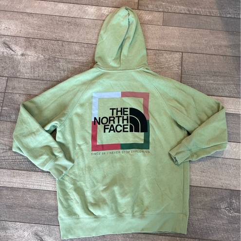 The North Face Green Size Large Hooded Sweatshirt