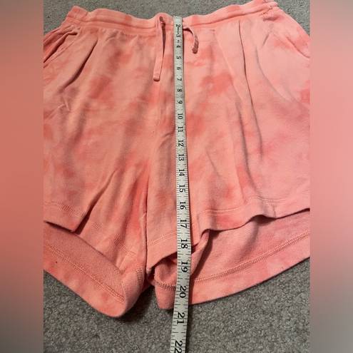 Old Navy Women’s Coral Tie-Dye Drawstring Sweat Shorts