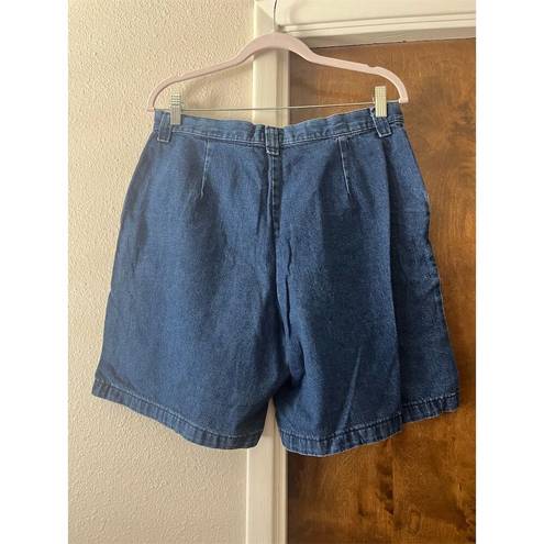 Riders By Lee Women's High Waist Denim Cut-Off Shorts Size 12M Blue Vintage