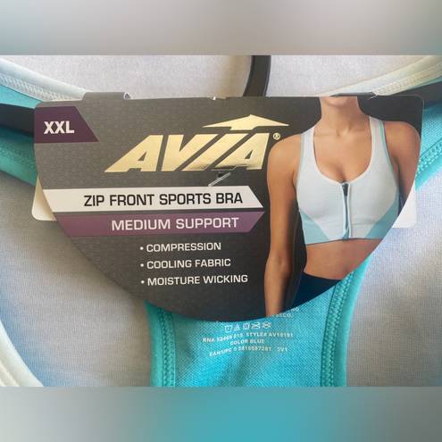 Avia  Plus Size‎ Zip Front Sports Bra
Size XXL
Medium Sport