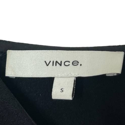 Vince  3/4 Sleeve Sheath Midi Dress V569550315 Black Career Work Womens Size S