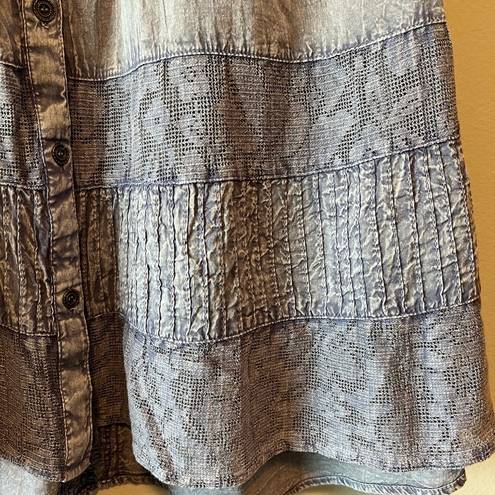 Rachel Zoe  blue purple boho medium tank