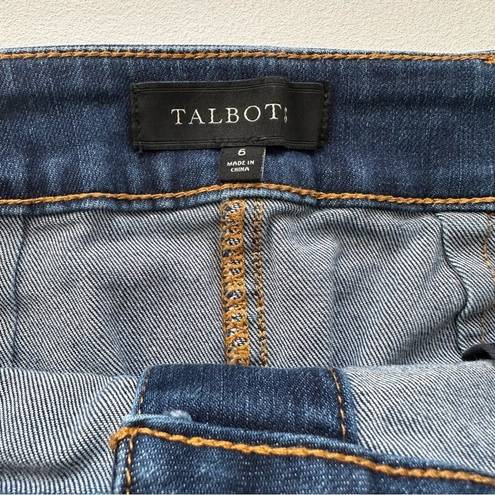 Talbots  Jean Skirt Button Front Pencil Denim Jean Skirt Size 6 NWOT