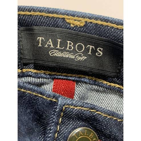 Talbots  Womens Denim Jeans Classic Straight Dark Wash Mid Rise Size 6