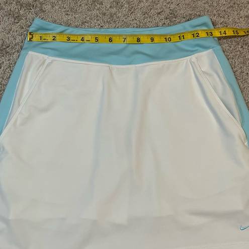 Nike Womens XS Dri-Fit Golf Skort Skirt White Blue 640552