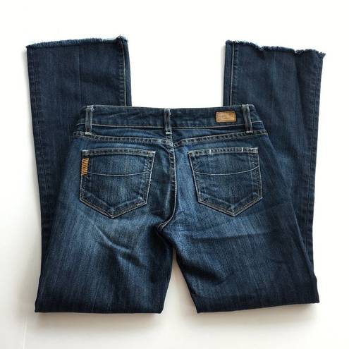 Paige  Laurel Canyon Raw Hem Bootcut Jeans Size 25