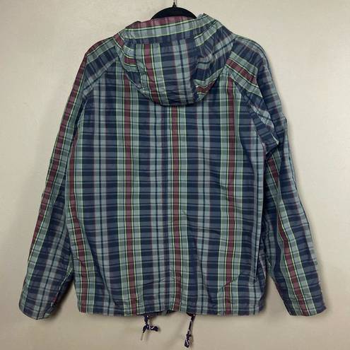 Tommy Hilfiger  plaid shell jacket hooded women's snowboarding performance small