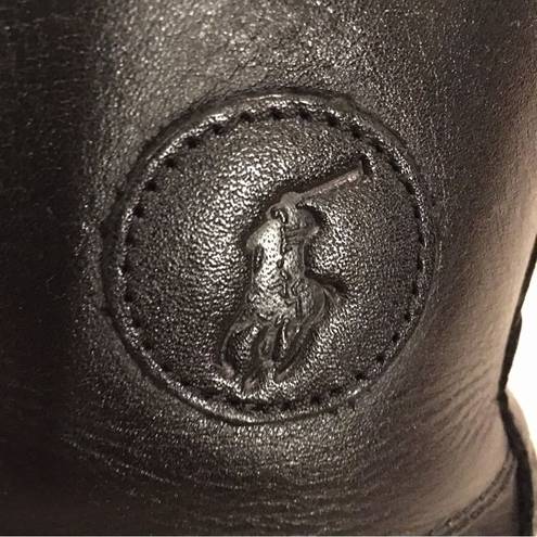 Polo Leather  Ralph Lauren Logo buckle Boots( UNISEX)