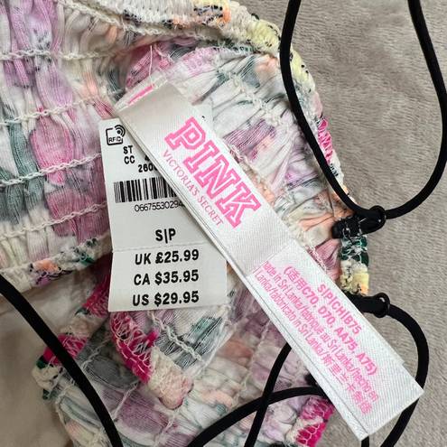 PINK - Victoria's Secret Multicolor Flower Padded Bralette