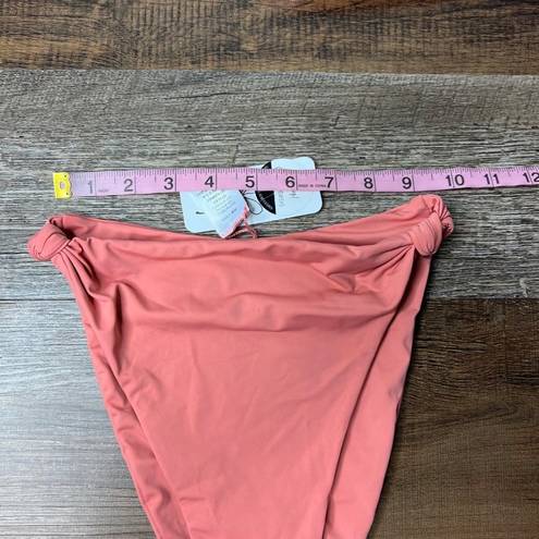 Daisy NWT Dippin 's High Waisted Knot Cheeky Bikini Bottom Pink Coral XS