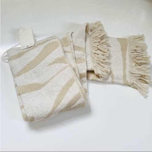 A New Day Brushed Blanket Scarf Cream beige