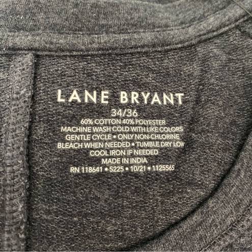 Lane Bryant  Women's Short Sleeve Navy Banded T-Shirt 34/36 NWT